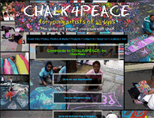 Tablet Screenshot of chalk4peace.org